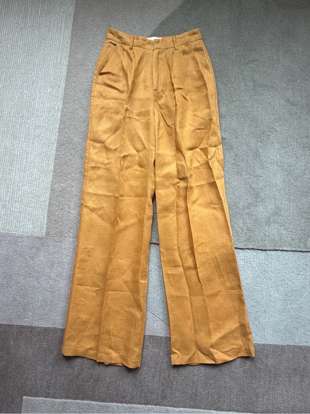 DISSH Wide-Leg Pants in Mustard Gold